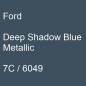 Preview: Ford, Deep Shadow Blue Metallic, 7C / 6049.